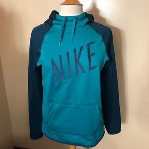 Nike Dri-Fit Green Women’s Hooded Sweatshirt Sz S